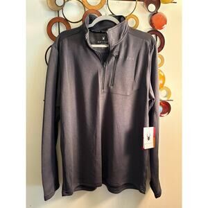 Unique Men’s Spyder Quarter zip with word mark on front NWT